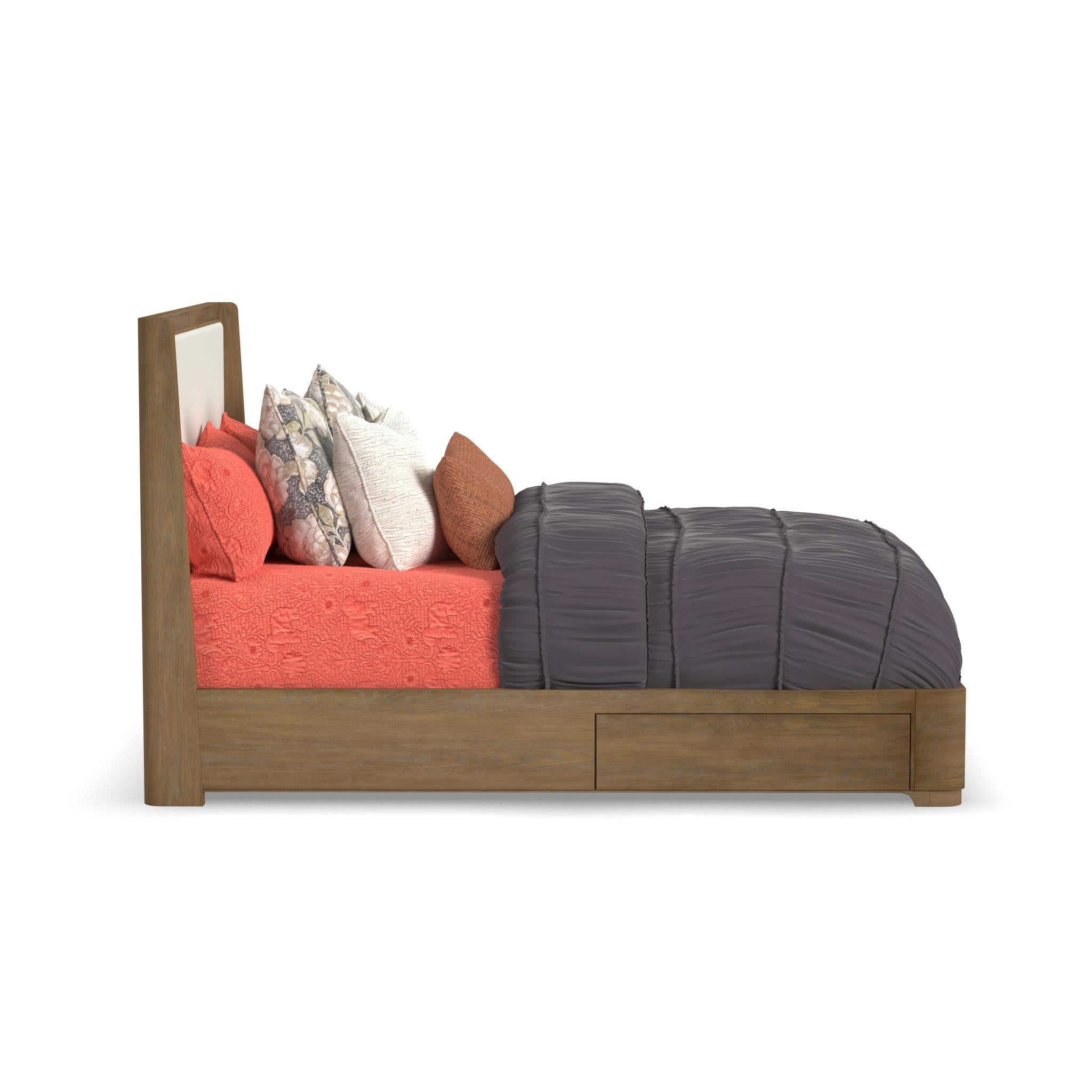 Normandy Queen Upholstered Storage Bed