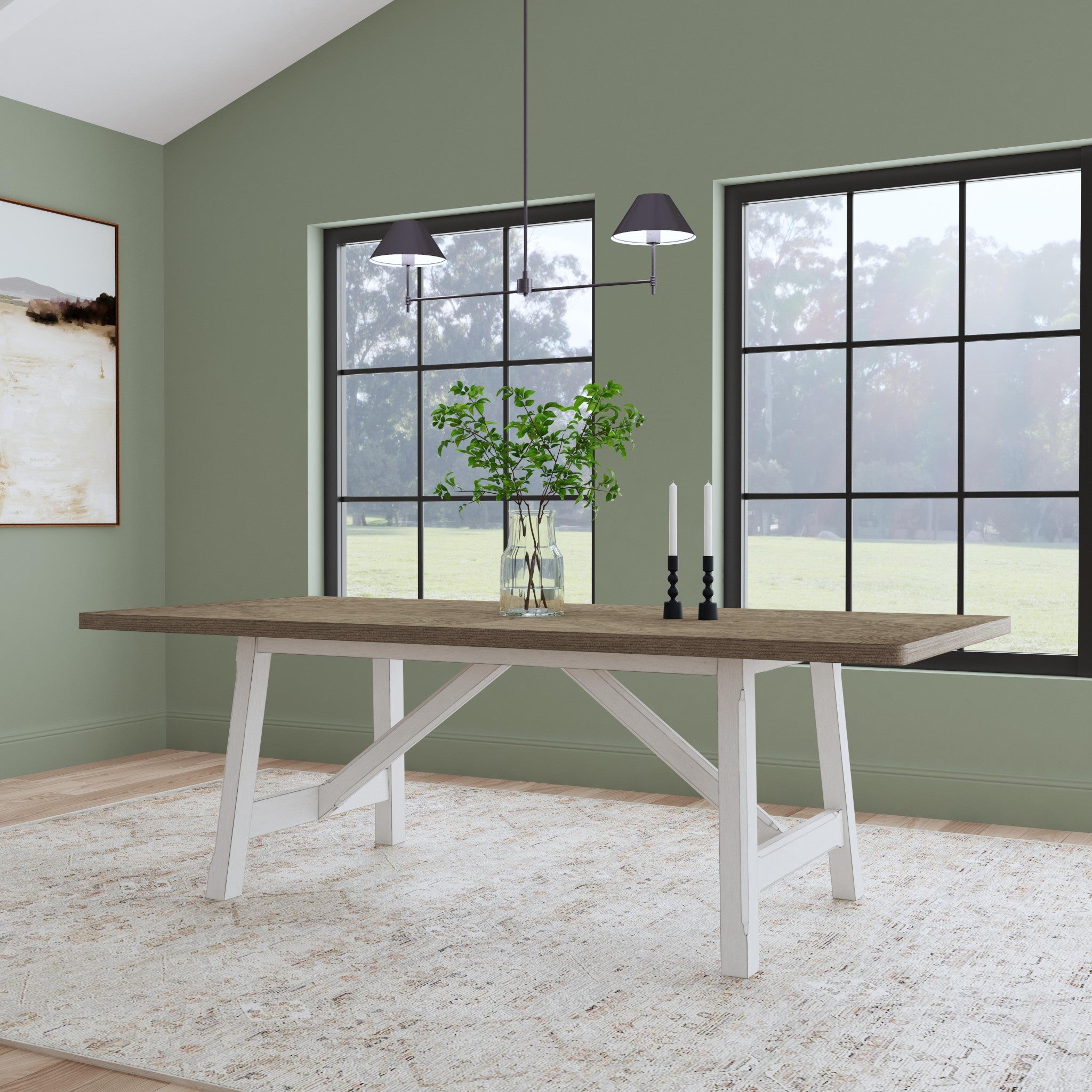 Melody White Rectangular Dining Table