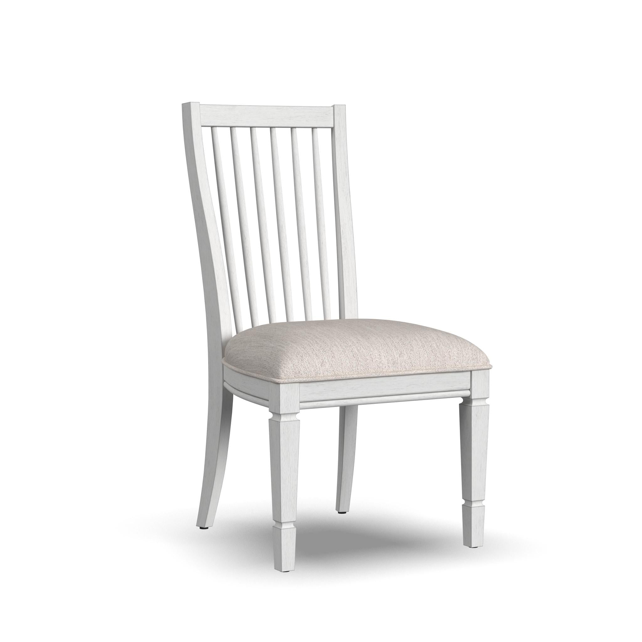 Melody White Fabric Upholstered Dining Chair