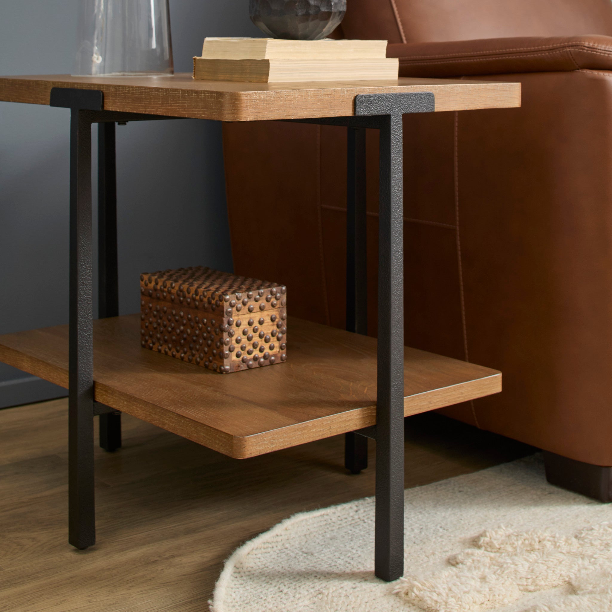 Millwork Brown End Table