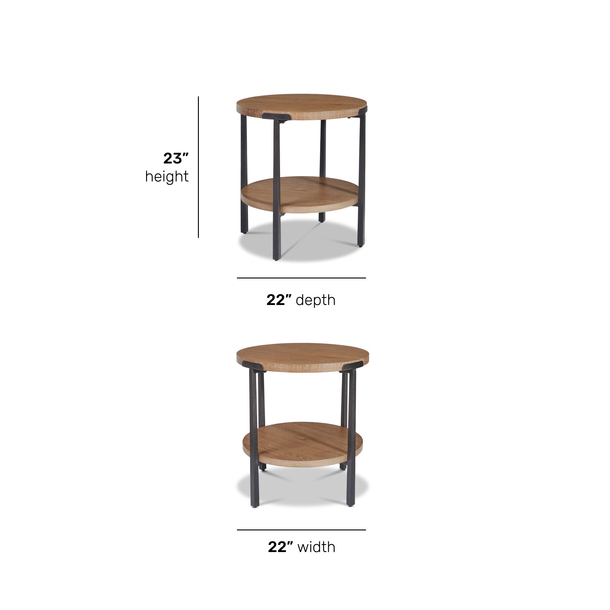 Millwork Round End Table