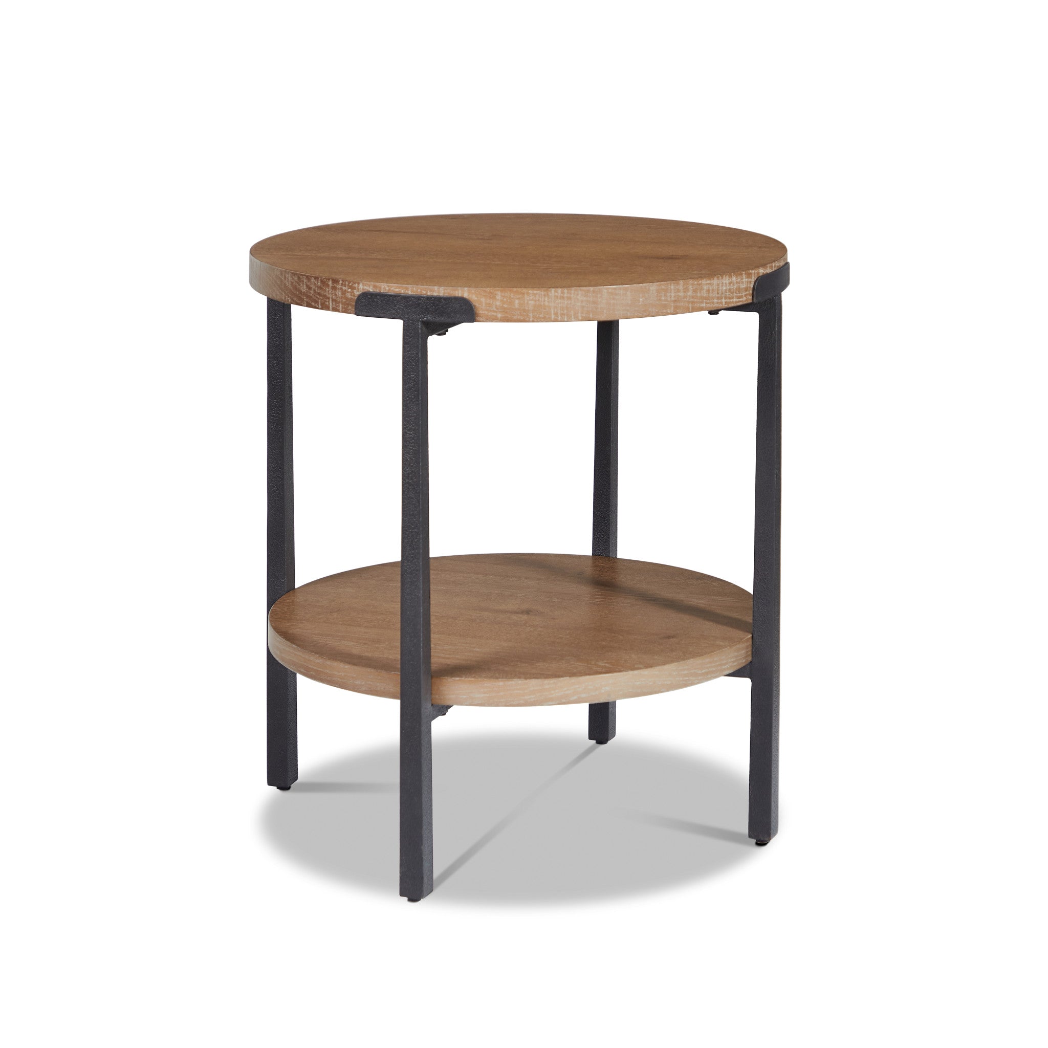 Millwork Brown Round End Table