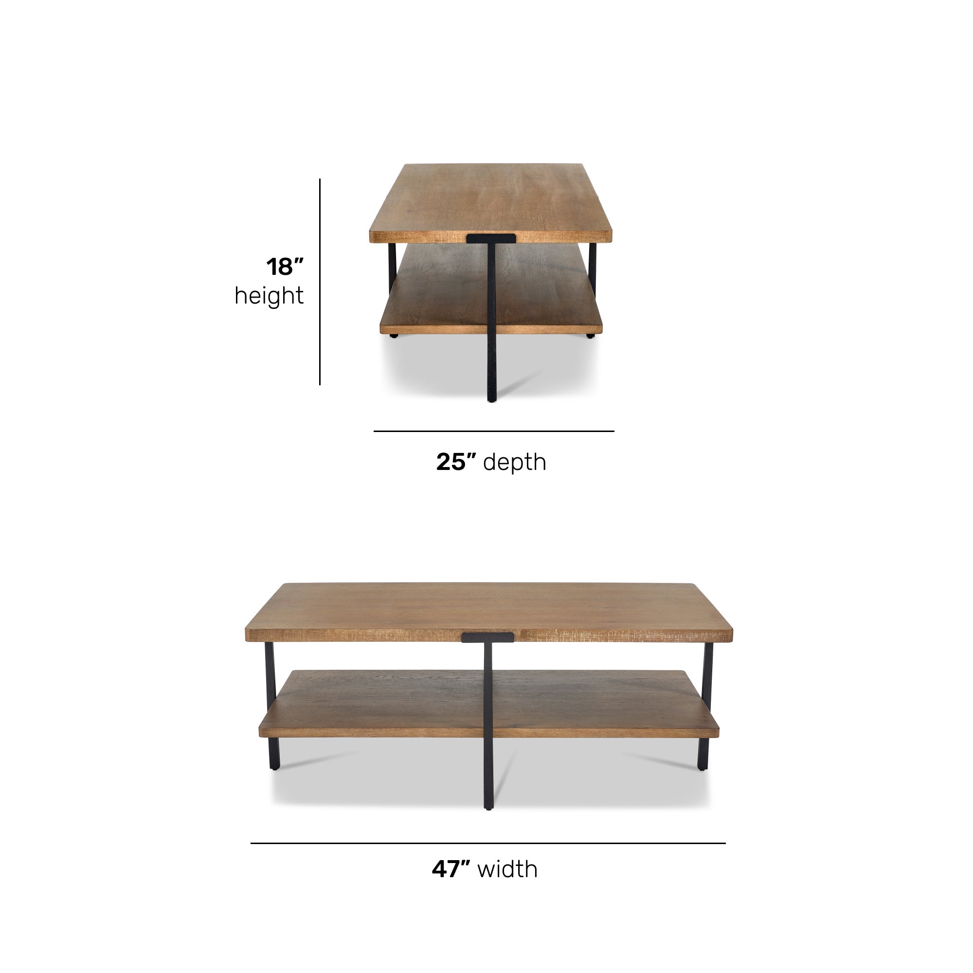 Millwork Rectangular Coffee Table