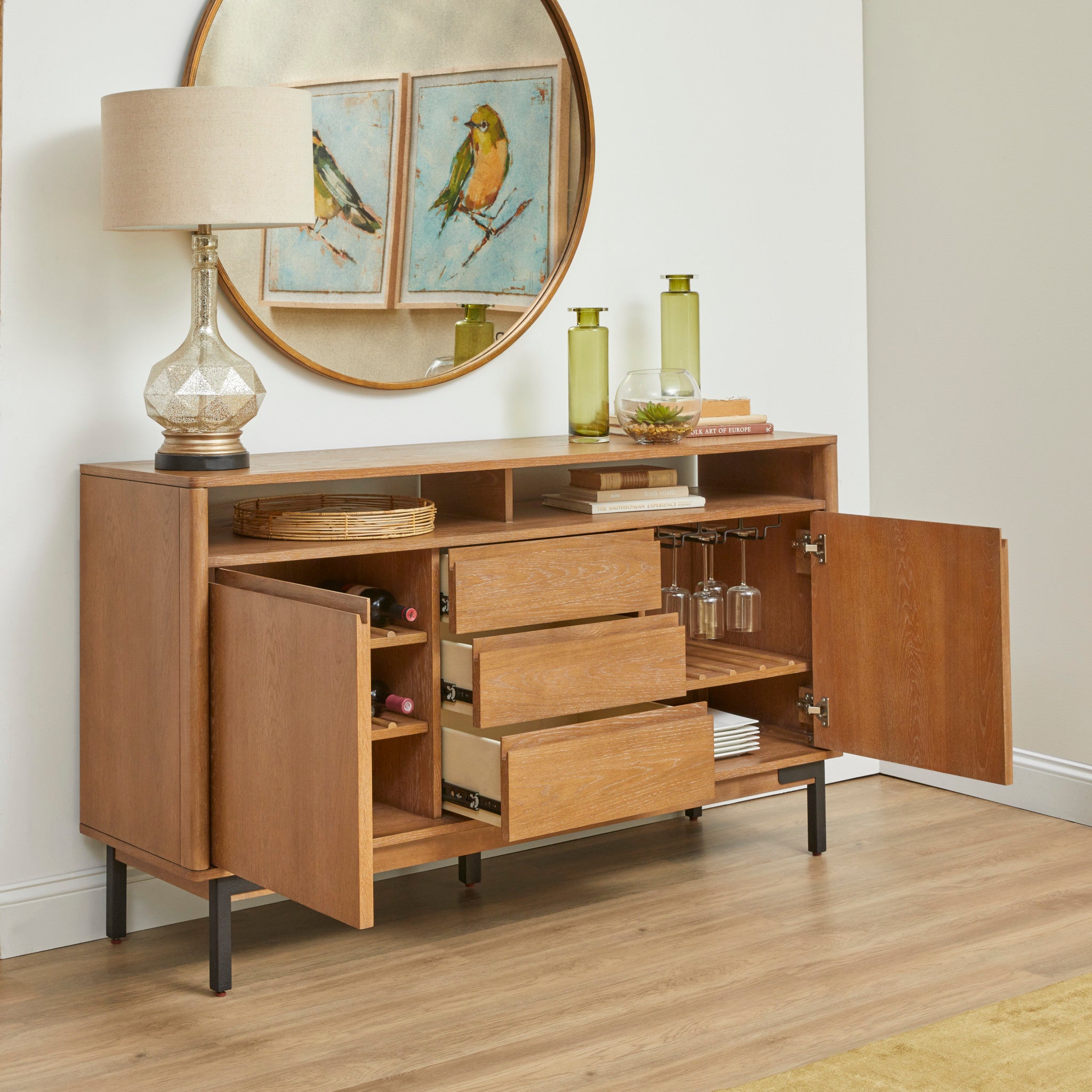 Millwork Brown Sideboard