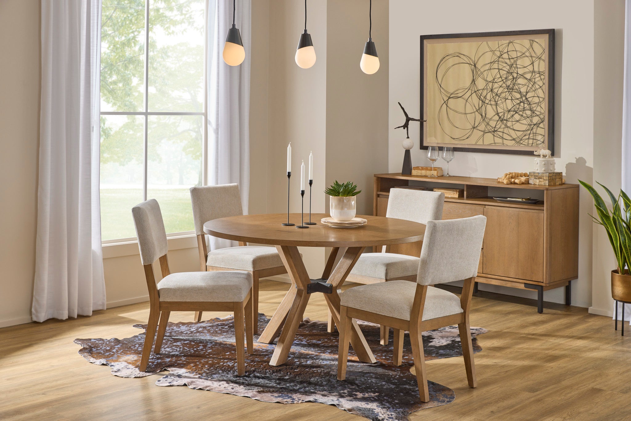 Millwork Round Dining Table