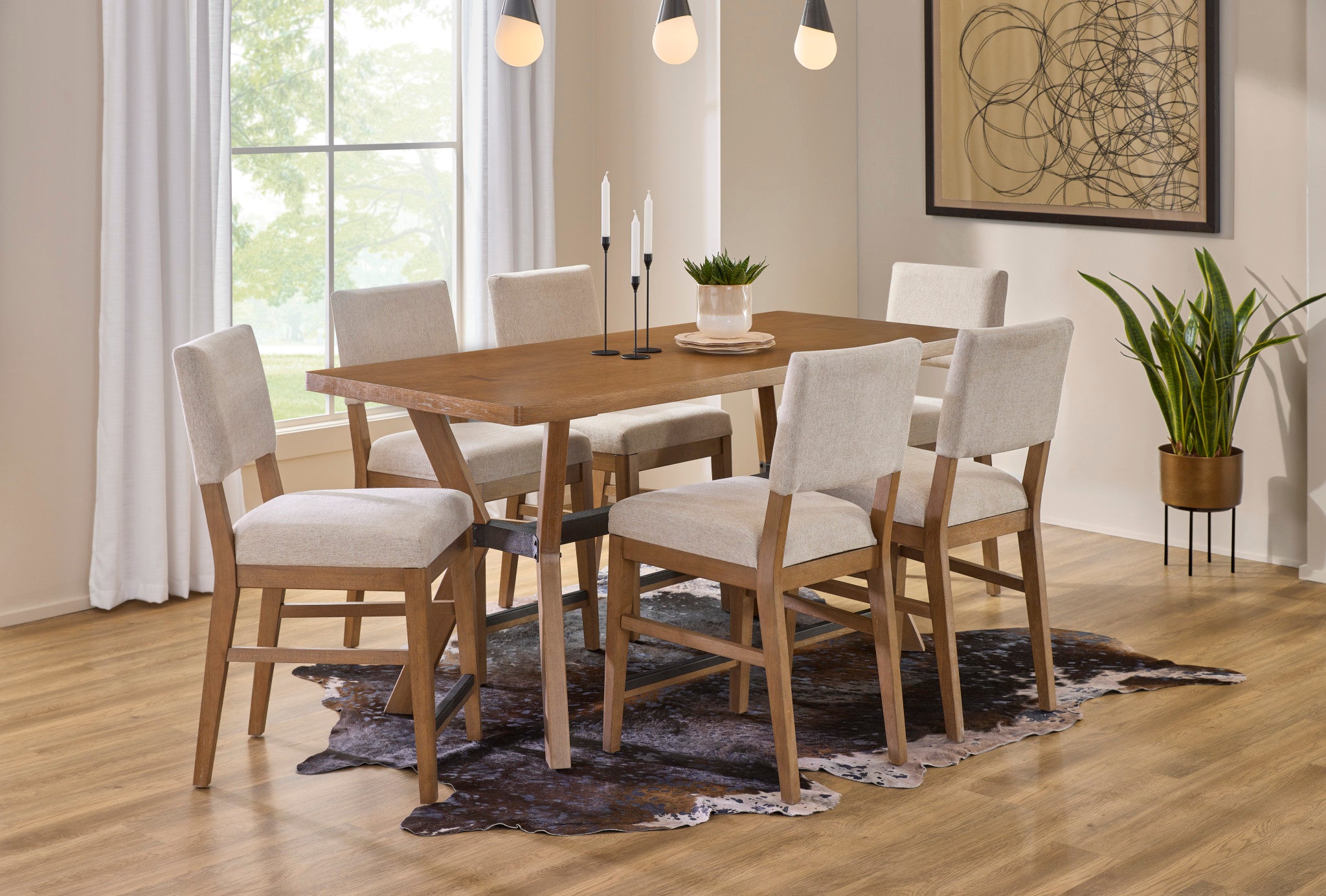 Millwork Brown Friendship Table