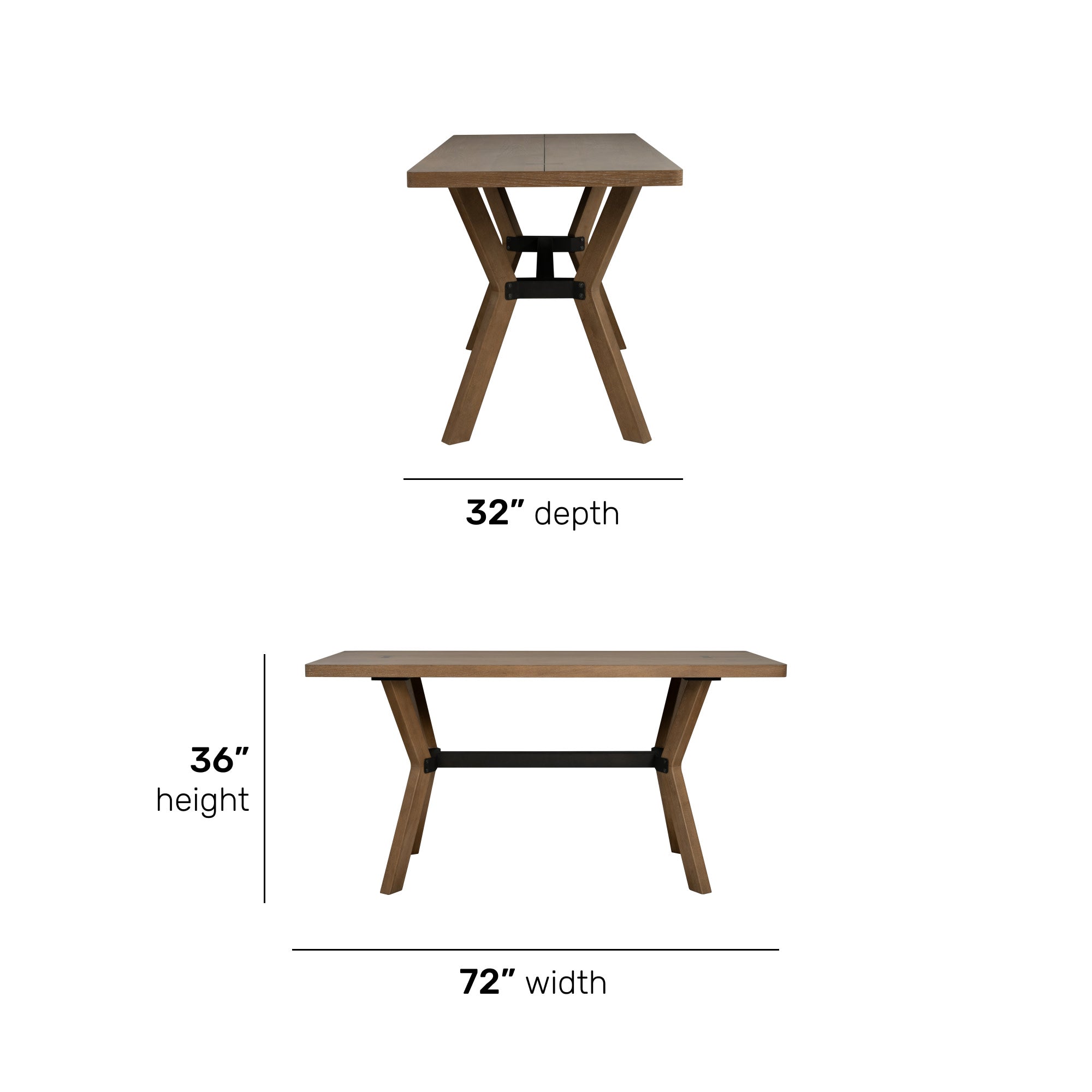 Millwork Brown Friendship Table