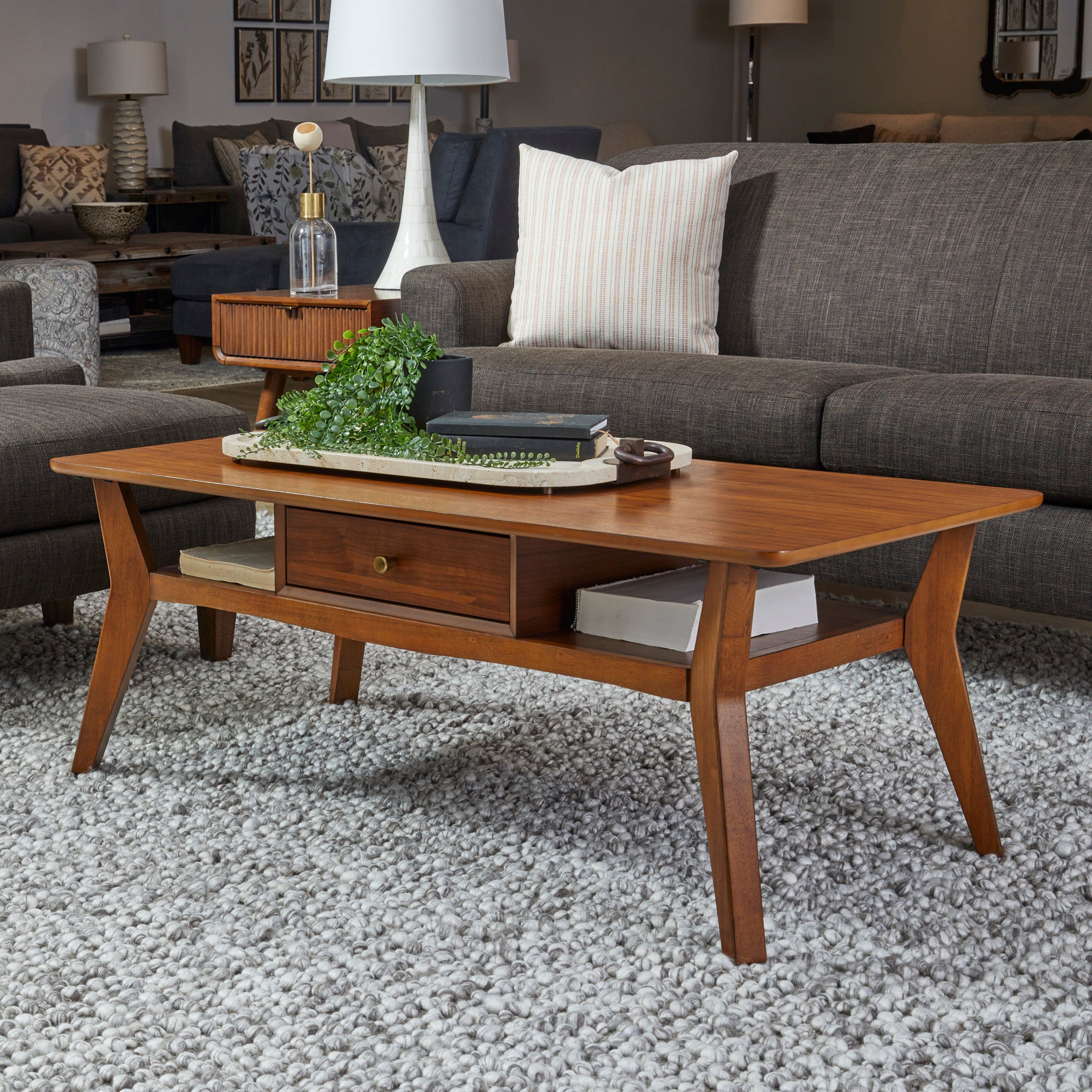 Ludwig Brown Rectangular Coffee Table