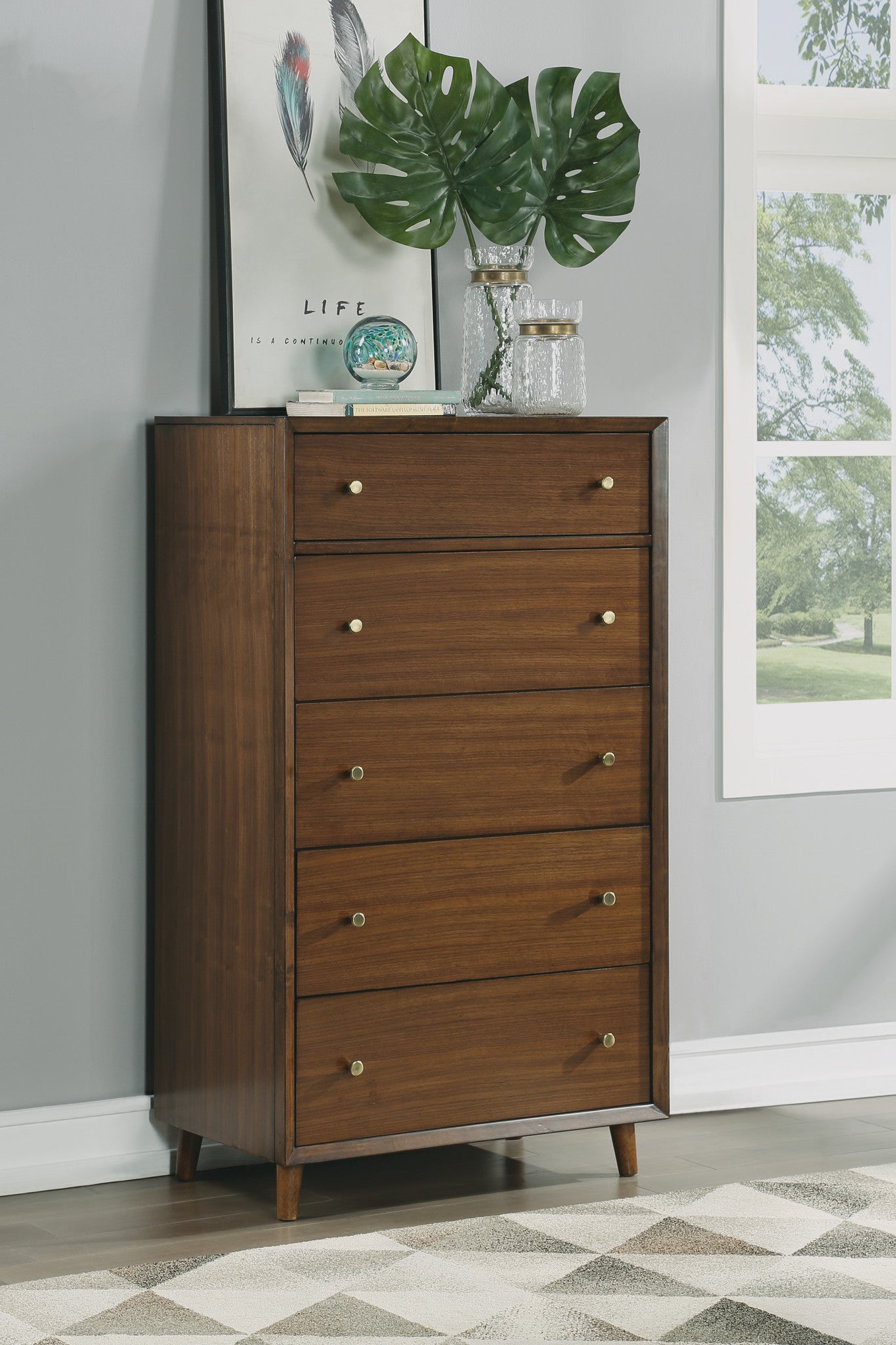 Ludwig Brown Drawer Chest