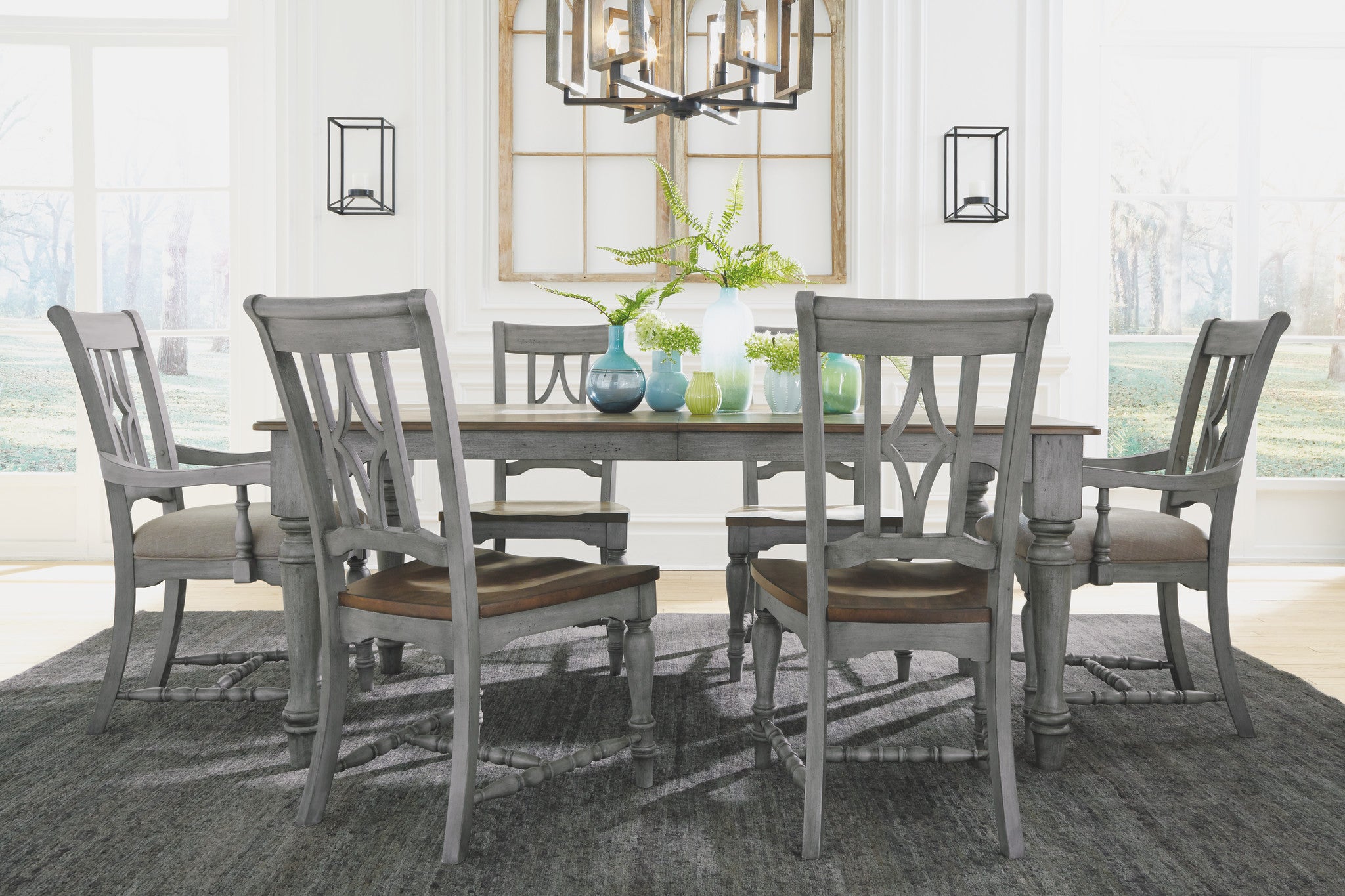 Plymouth Gray Rectangular Dining Table