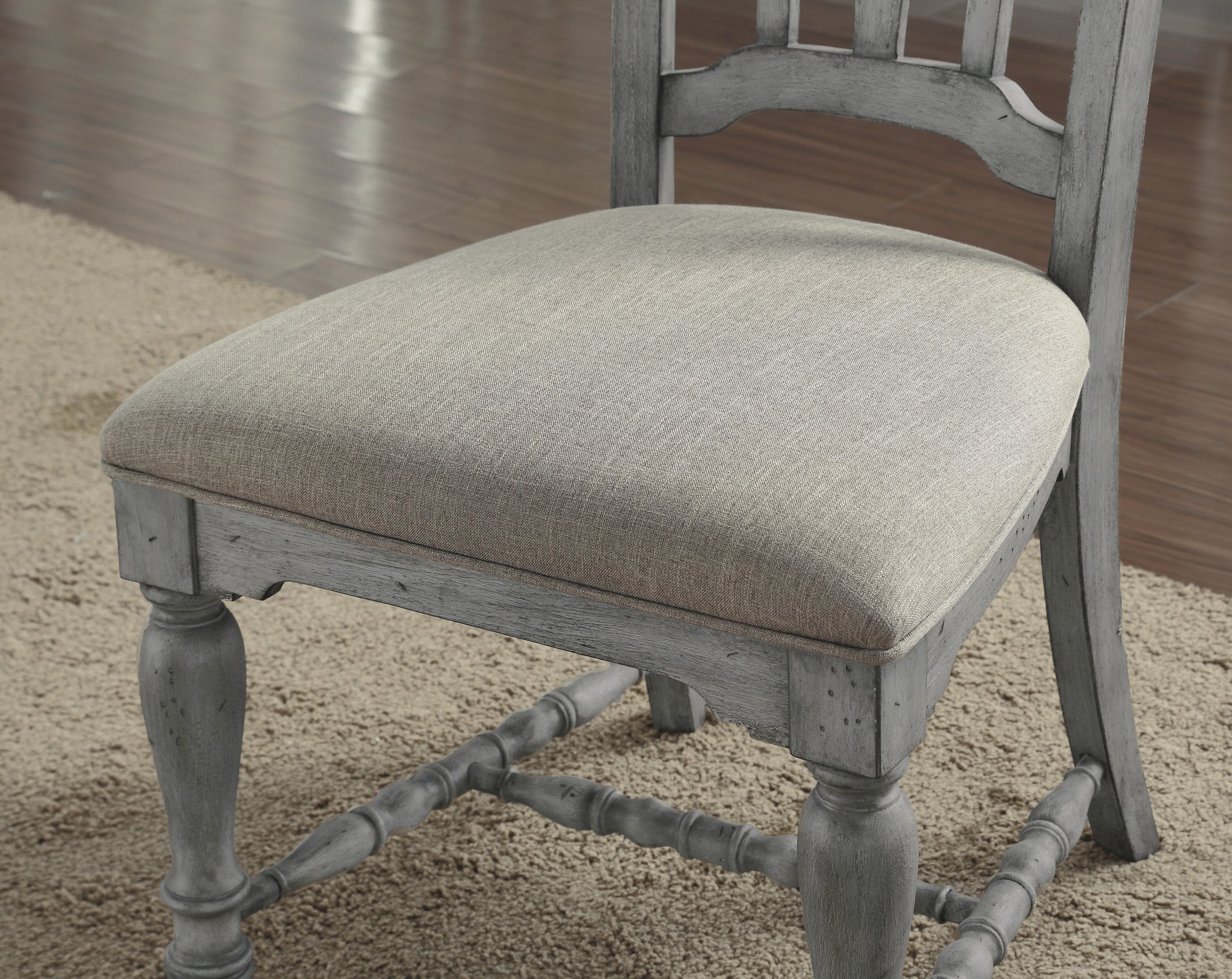 Plymouth Gray Pair of Armless Dining Chairs