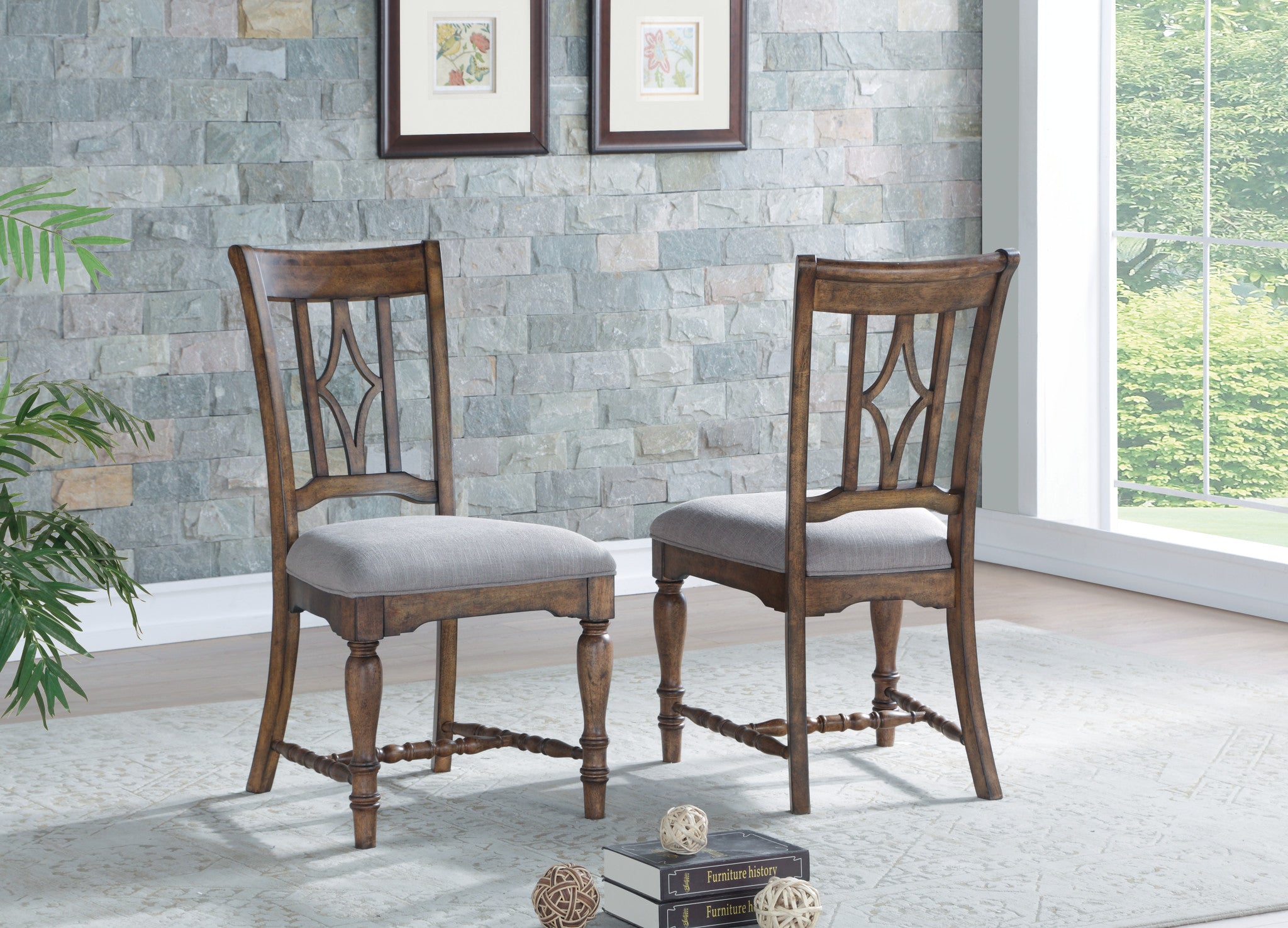 Plymouth Gray Upholstered Dining Chair