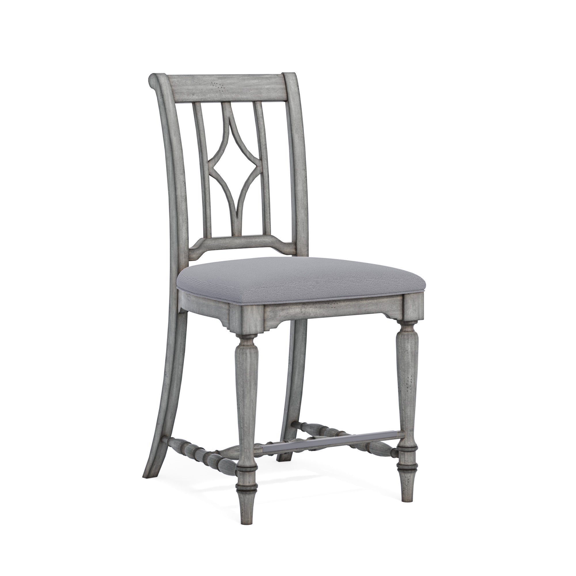 Plymouth Gray Pair of Armless Dining Chairs