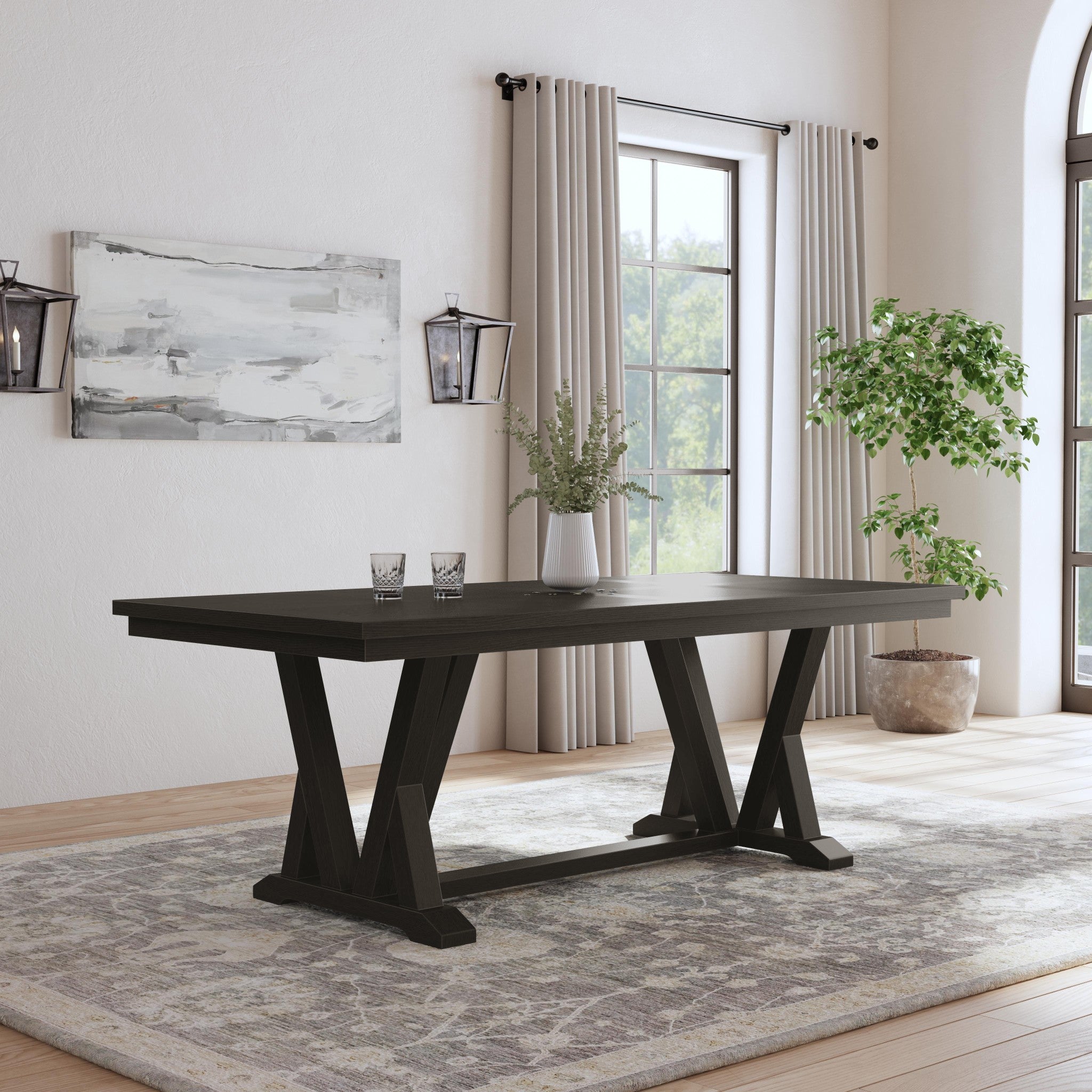 Lattice Rectangular Dining Table