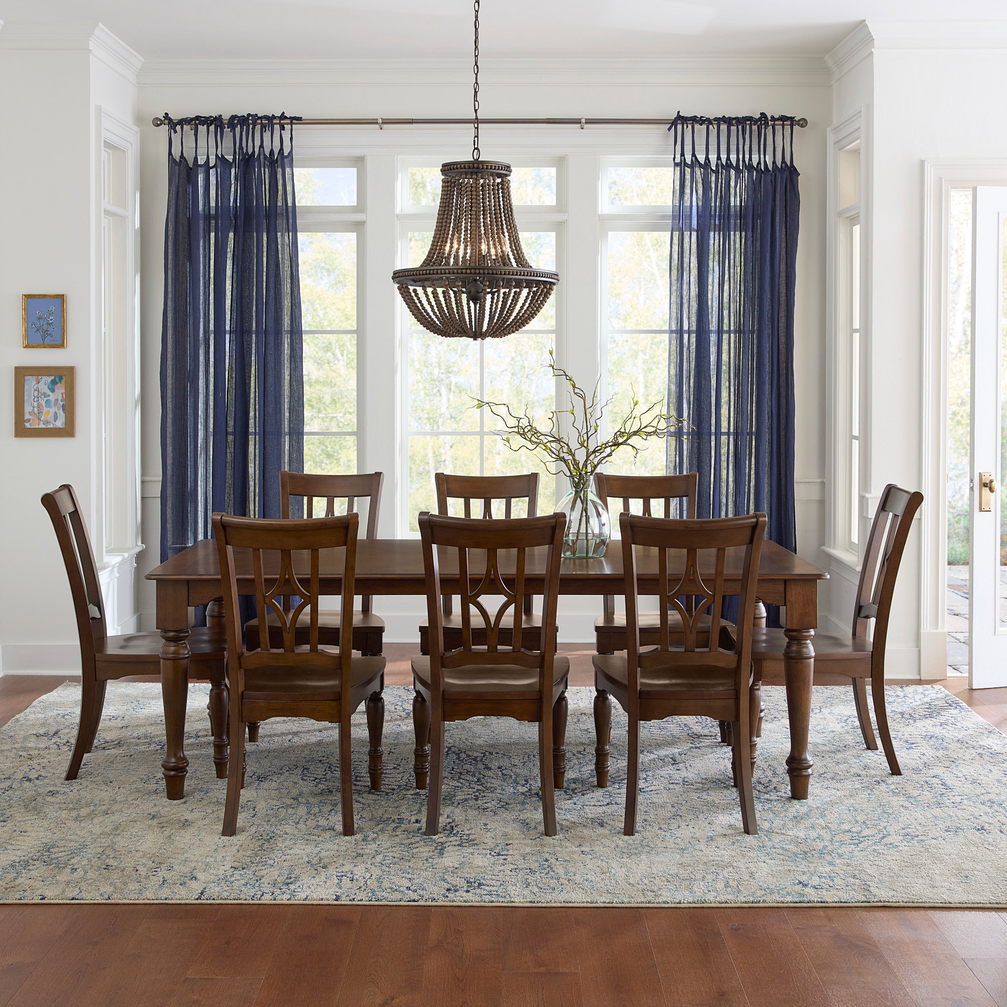 Dalton Brown 9-Piece Dining Set