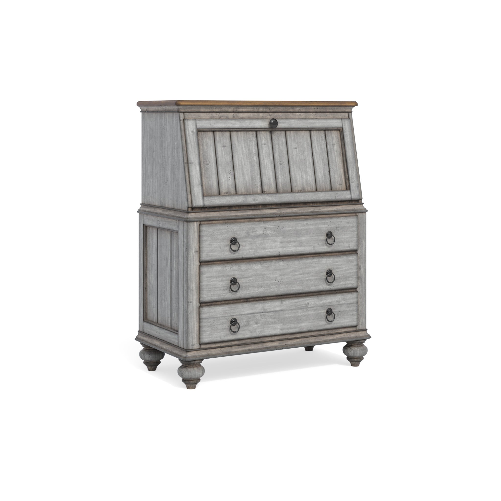 Plymouth Gray Executive Credenza