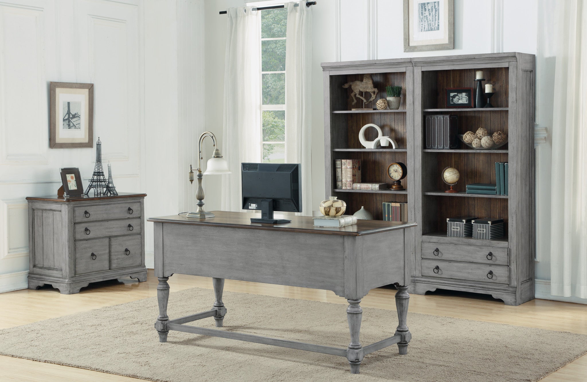 Plymouth Gray Desk