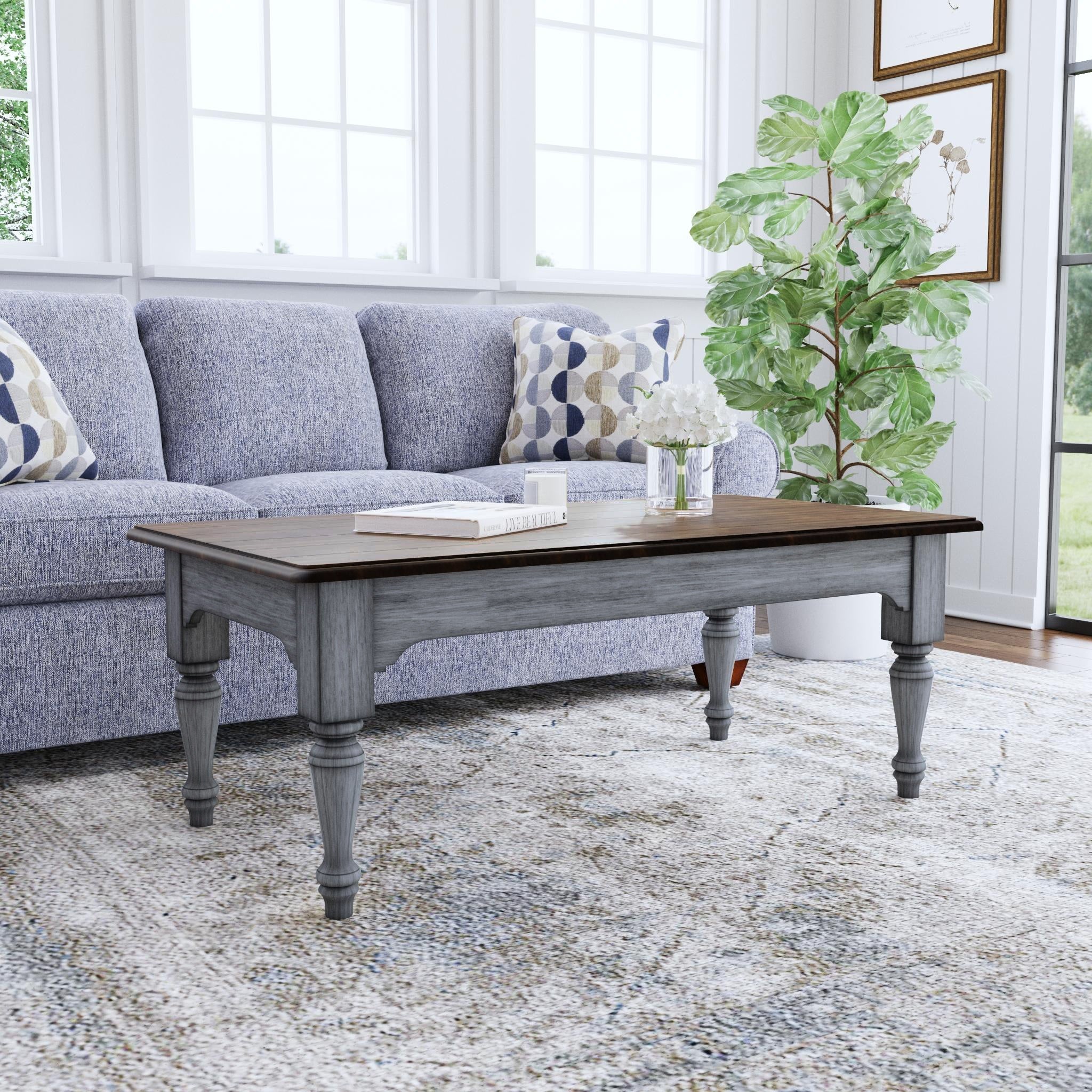 Plymouth Gray Rectangular Coffee Table