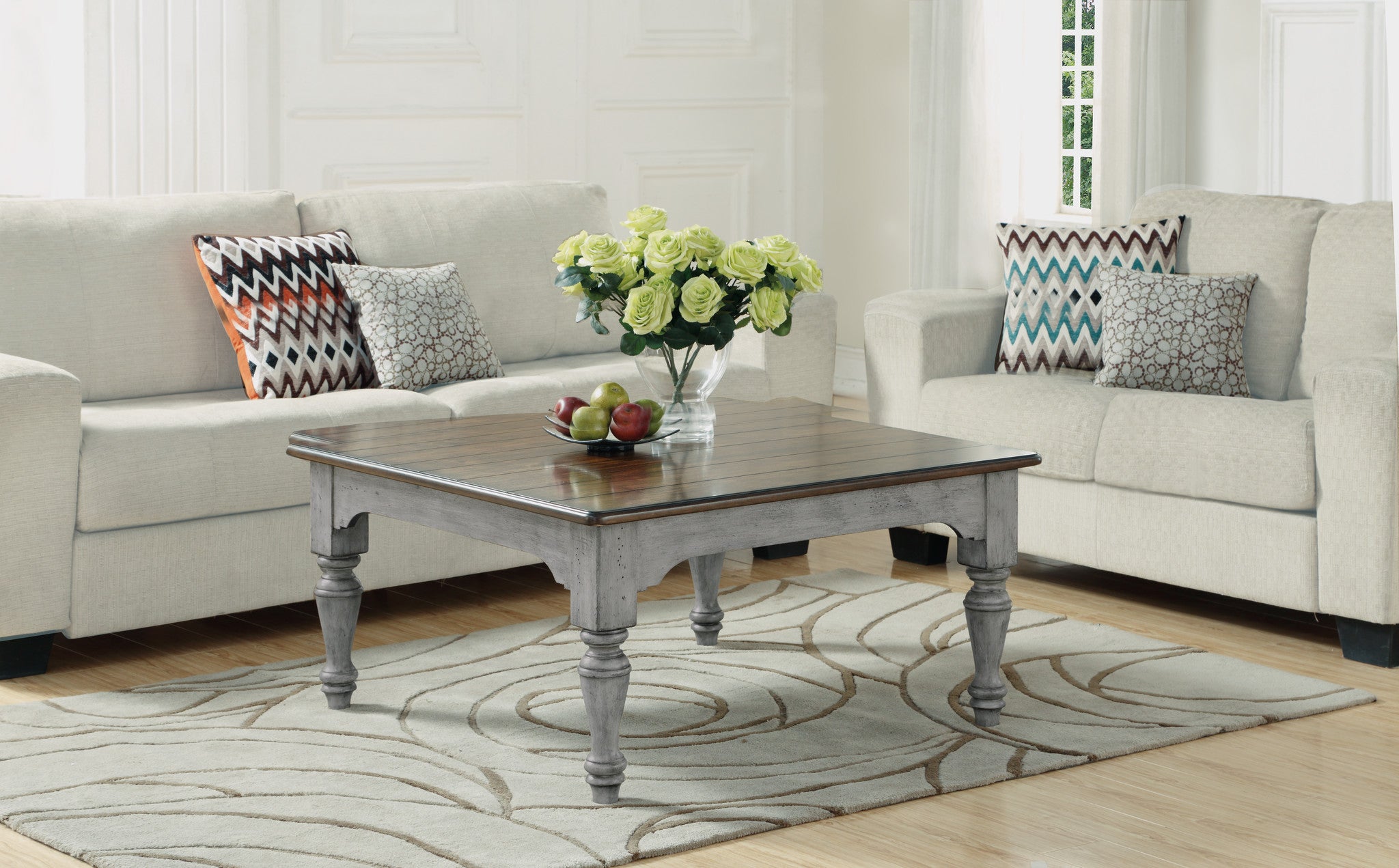 Plymouth Gray Square Coffee Table