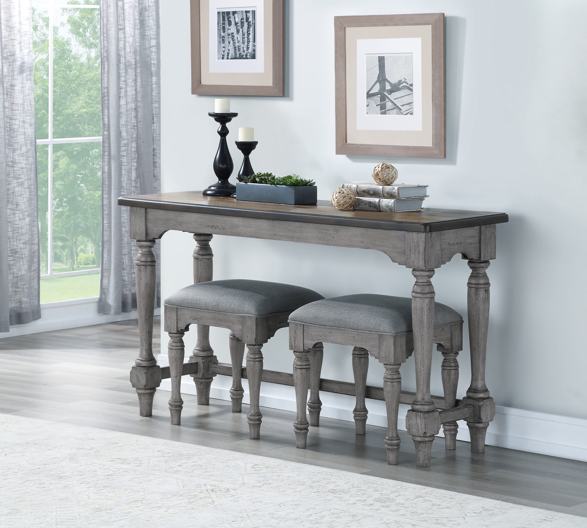 Plymouth Gray Sofa Table