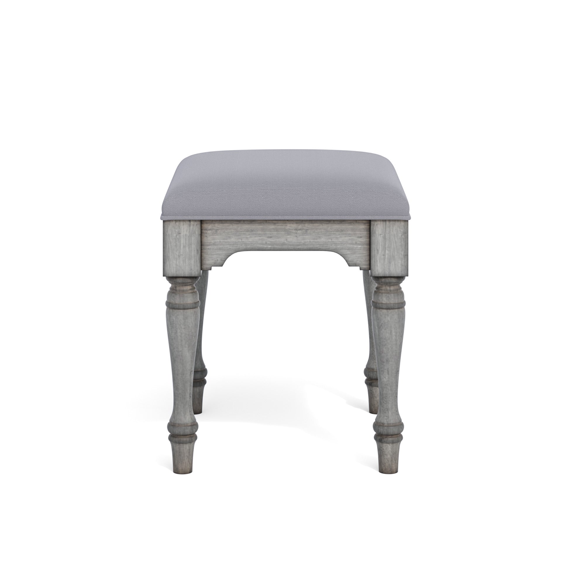 Plymouth Gray Ottoman