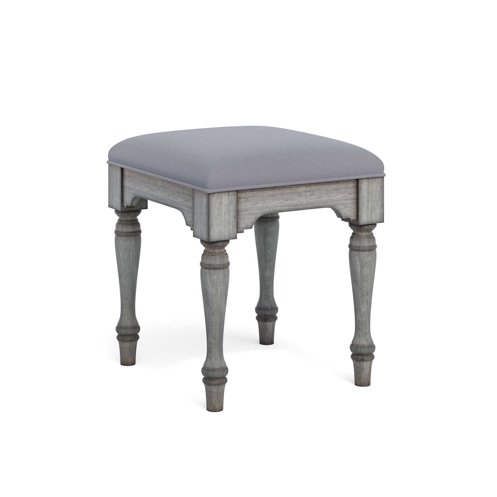 Plymouth Gray Ottoman